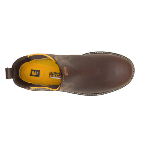 Caterpillar Fairbanks Chelsea Steel Toe P91224 Mens Brown Wide Work Boots