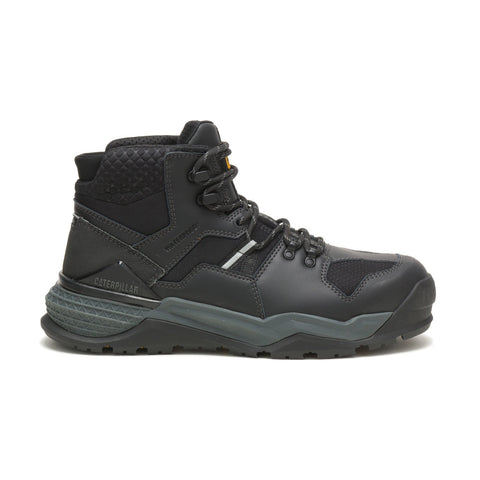 Caterpillar Provoke Mid Waterproof Alloy Mens Black Wide Work & Safety Boots