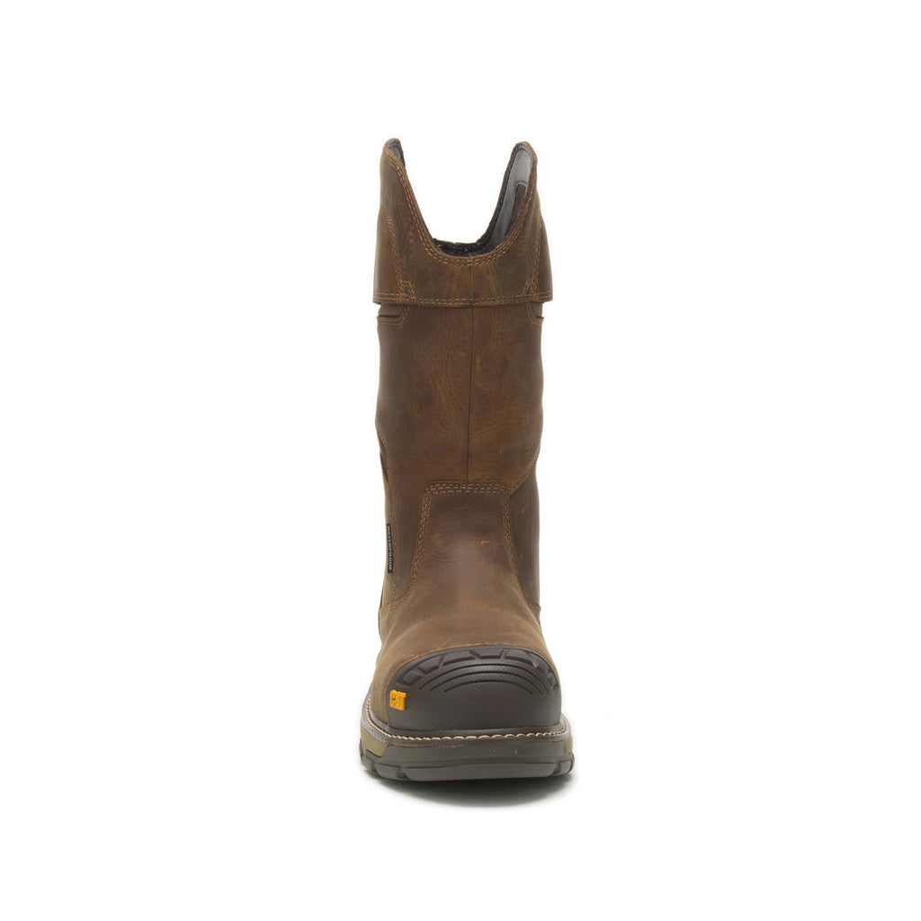 P91480 Caterpillar Excavator Superlite P91448 Mens Brown Leather Work & Safet ...