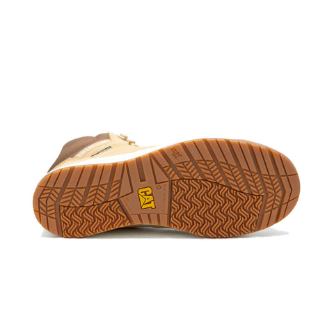 Caterpillar Streamline Court Mid Composite Toe Mens Beige Work Shoes