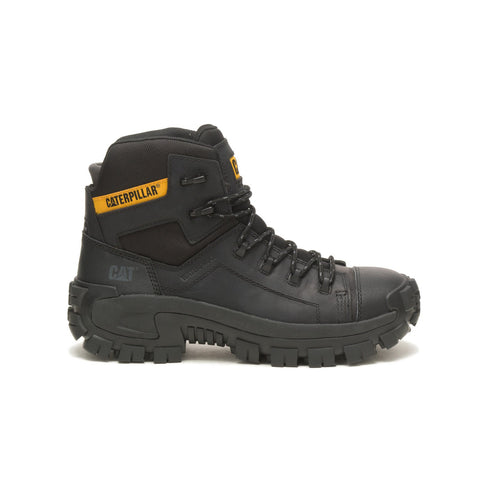Caterpillar Invader Hiker Waterproof Composite Toe Mens Black Work Boots