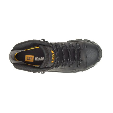 Caterpillar Invader Hiker Waterproof Composite Toe Mens Black Work Boots