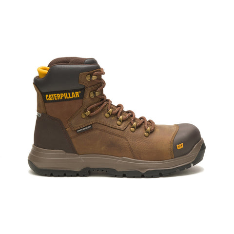 Caterpillar Diagnostic 2.0 WP Steel Toe Mens Brown Wide Work Boots