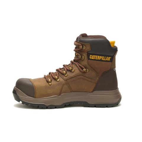 Caterpillar Diagnostic 2.0 WP Steel Toe Mens Brown Wide Work Boots