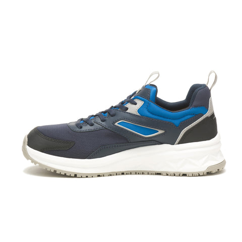 Caterpillar Streamline Runner Carbon Composite Toe Mens Blue Wide Work Shoes