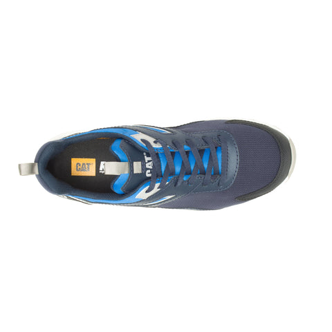Caterpillar Streamline Runner Carbon Composite Toe Mens Blue Wide Work Shoes