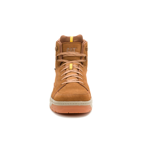 Caterpillar Streamline Court Mid Composite Toe Mens Brown Wide Work Shoes