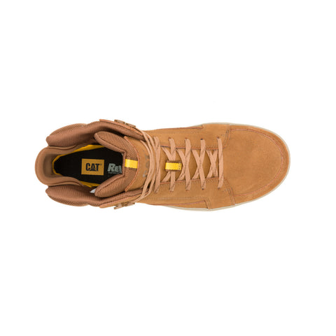 Caterpillar Streamline Court Mid Composite Toe Mens Brown Wide Work Shoes