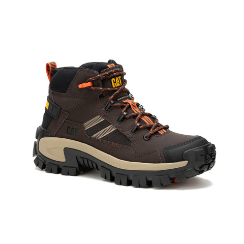 Caterpillar Invader Mid Vent Composite Toe Mens Brown Wide Work Boots