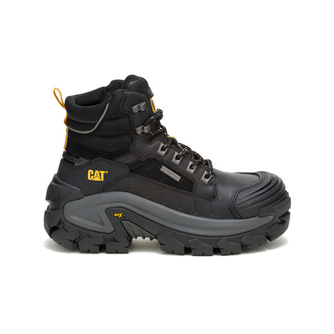 Caterpillar Invader MAX Waterproof Composite Toe Mens Black Work Boots