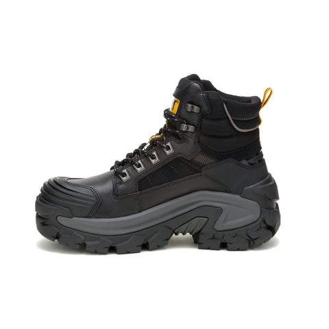 Caterpillar Invader MAX Waterproof Composite Toe Mens Black Work Boots
