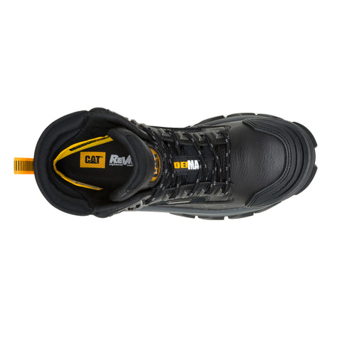 Caterpillar Invader MAX Waterproof Composite Toe Mens Black Work Boots