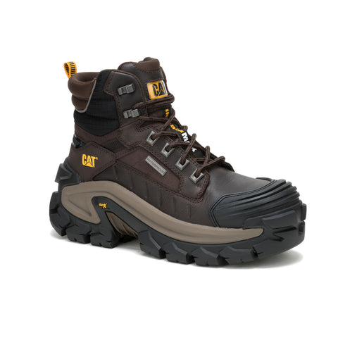 Caterpillar Invader MAX WP Composite Toe Mens Brown Work & Safety Boots