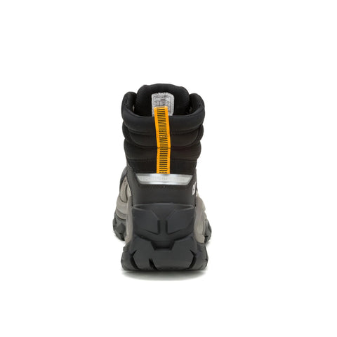 Caterpillar Invader MAX Waterproof Composite Toe Mens Gray Wide Work Boots