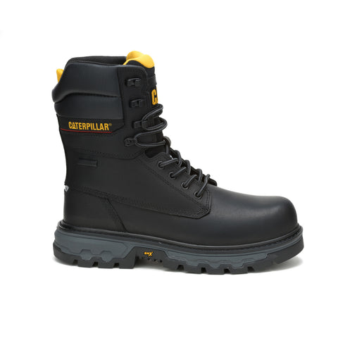 Caterpillar Colorado Equip 8" Composite Toe WP Mens Black Wide Work Boots