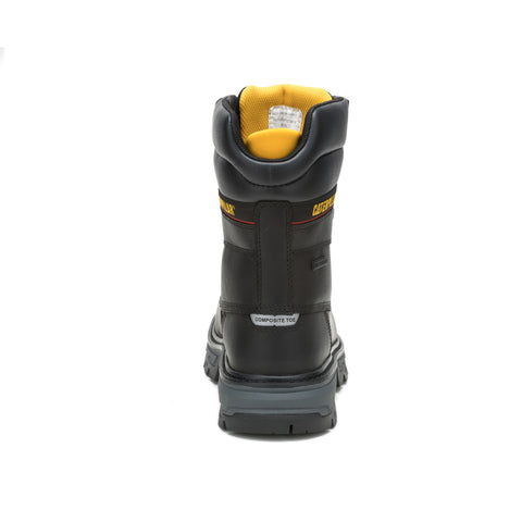 Caterpillar Colorado Equip 8" Composite Toe WP Mens Black Wide Work Boots
