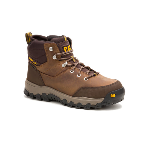 Caterpillar Threshold Rebound Hiker WP Steel Toe Mens Brown Wide Work Boots