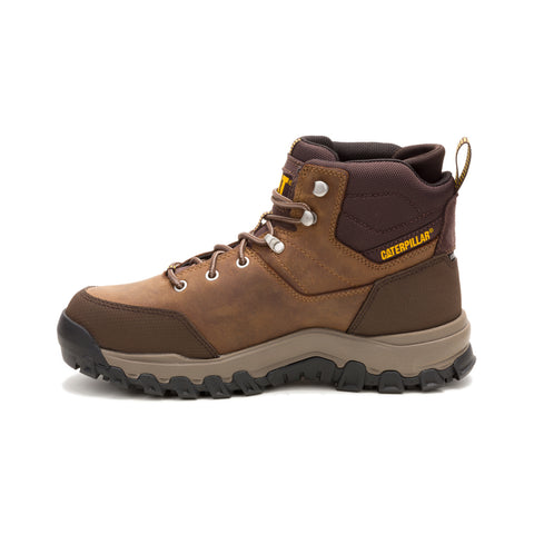 Caterpillar Threshold Rebound Hiker WP Steel Toe Mens Brown Wide Work Boots