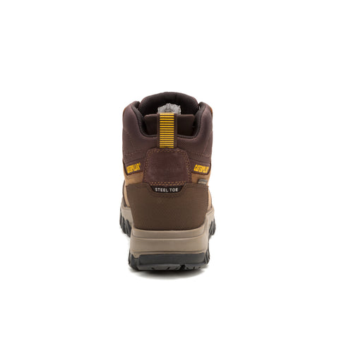 Caterpillar Threshold Rebound Hiker WP Steel Toe Mens Brown Wide Work Boots