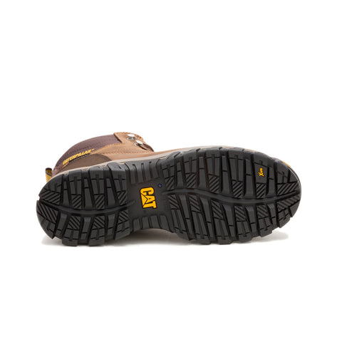 Caterpillar Threshold Rebound Hiker WP Steel Toe Mens Brown Wide Work Boots