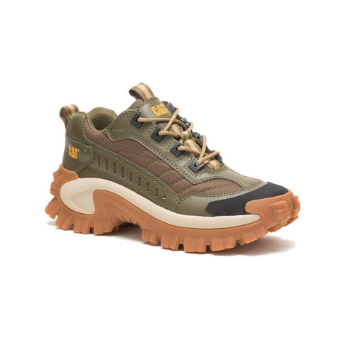 Caterpillar Intruder P110219 Mens Green Wide Lifestyle Sneakers Shoes