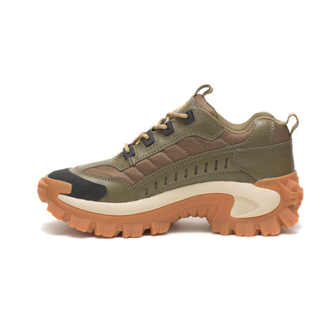 Caterpillar Intruder P110219 Mens Green Wide Lifestyle Sneakers Shoes