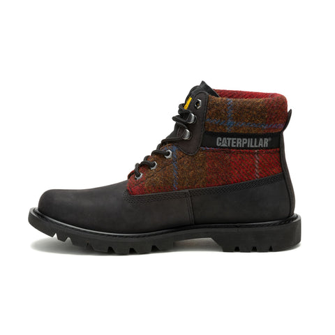 Caterpillar Colorado 2.0 Harris Tweed P111324 Mens Black Casual Dress Boots