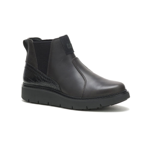 Caterpillar Chariot Chelsea P311824 Womens Black Leather Chelsea Boots