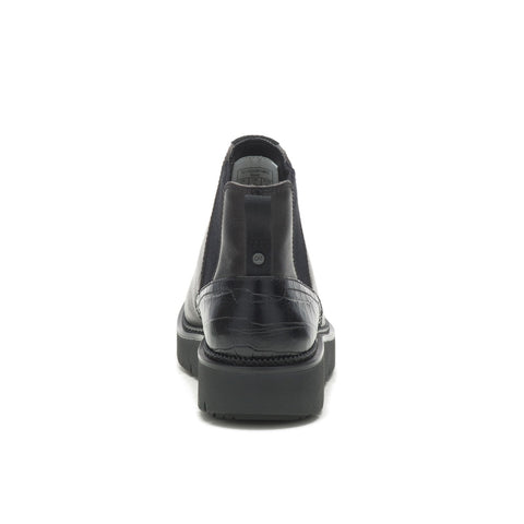 Caterpillar Chariot Chelsea P311824 Womens Black Leather Chelsea Boots