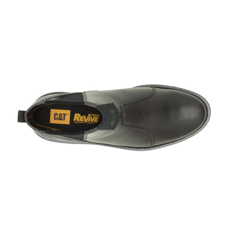 Caterpillar Chariot Chelsea P311824 Womens Black Leather Chelsea Boots