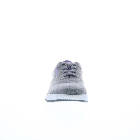 Dexter CC-2-4 Womens Gray Canvas Lace Up Athletic Bowling Shoes