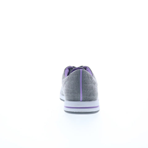 Dexter CC-2-4 Womens Gray Canvas Lace Up Athletic Bowling Shoes