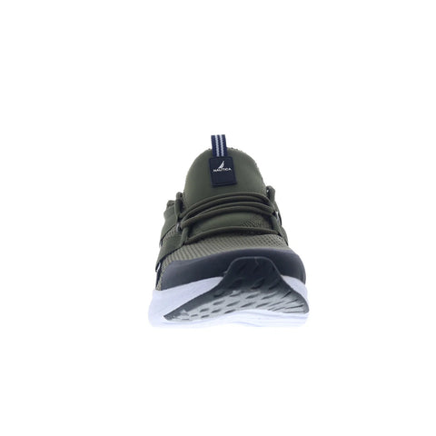 Nautica Case CG3953 Mens Green Mesh Lace Up Lifestyle Sneakers Shoes