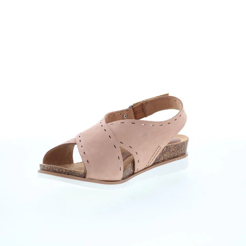 Cobb Hill May Sling CI7773 Womens Pink Leather Strap Slingback Sandals Shoes