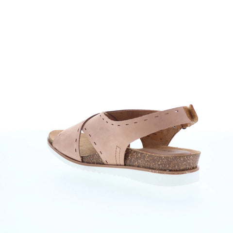 Cobb Hill May Sling CI7773 Womens Pink Leather Strap Slingback Sandals Shoes