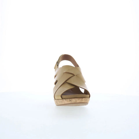 Cobb Hill Alleah Sling CJ0945 Womens Yellow Leather Wedges Sandals Shoes
