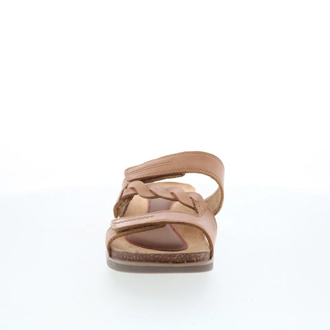 Cobb Hill May W Slide CJ0953 Womens Brown Leather Slides Sandals Shoes