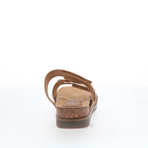 Cobb Hill May W Slide CJ0953 Womens Brown Leather Slides Sandals Shoes
