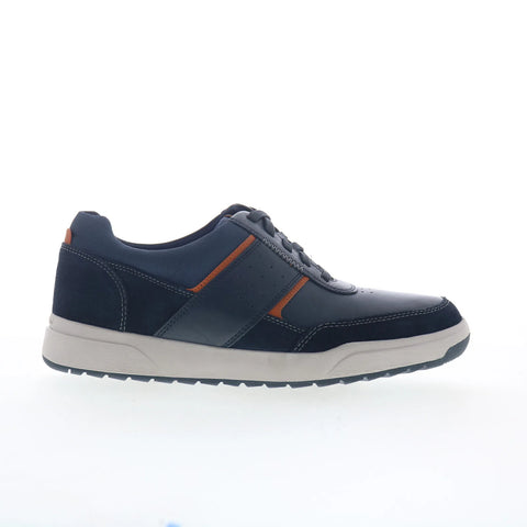 Rockport Bronson UBAL CJ1130 Mens Blue Wide Leather Lifestyle Sneakers Shoes