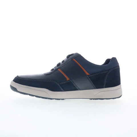 Rockport Bronson UBAL CJ1130 Mens Blue Wide Leather Lifestyle Sneakers Shoes