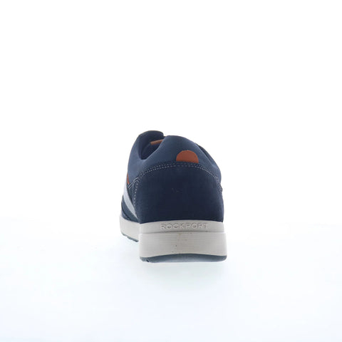 Rockport Bronson UBAL CJ1130 Mens Blue Wide Leather Lifestyle Sneakers Shoes