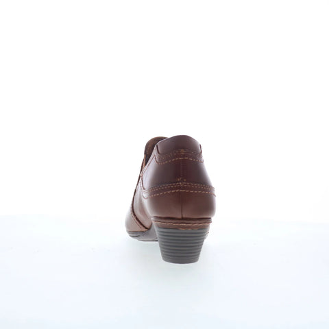 Cobb Hill Laurel V Shootie CJ3169 Womens Brown Leather Ankle & Booties Boots