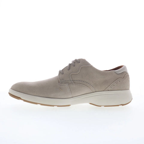 Rockport Noah Plain Toe Mens Gray Wide Oxfords & Lace Ups Plain Toe Shoes