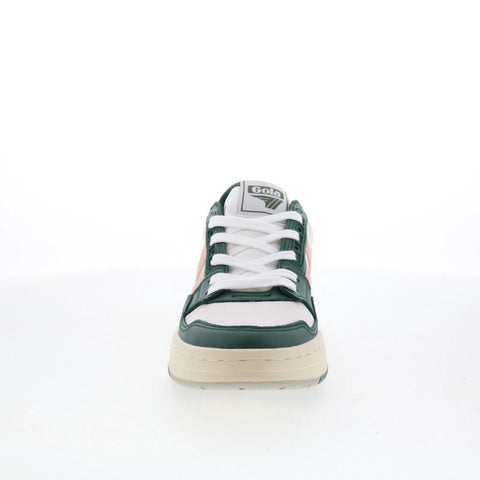 Gola Challenge CLB535 Womens White Leather Lace Up Lifestyle Sneakers Shoes