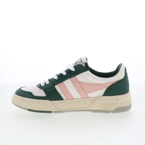 Gola Challenge CLB535 Womens White Leather Lace Up Lifestyle Sneakers Shoes