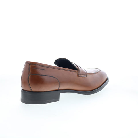 Di Bianco Cadorna Mens Brown Leather Slip On Loafers & Slip Ons Penny Shoes