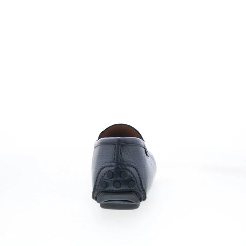 Di Bianco Cairoli Mens Blue Leather Loafers & Slip Ons Moccasin Shoes