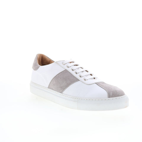 Pastori by Di Bianco Caracalla Mens White Leather Lifestyle Sneakers Shoes