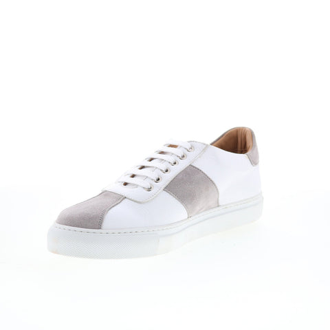 Pastori by Di Bianco Caracalla Mens White Leather Lifestyle Sneakers Shoes