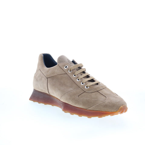 Di Bianco Carpi Mens Brown Suede Lace Up Lifestyle Sneakers Shoes